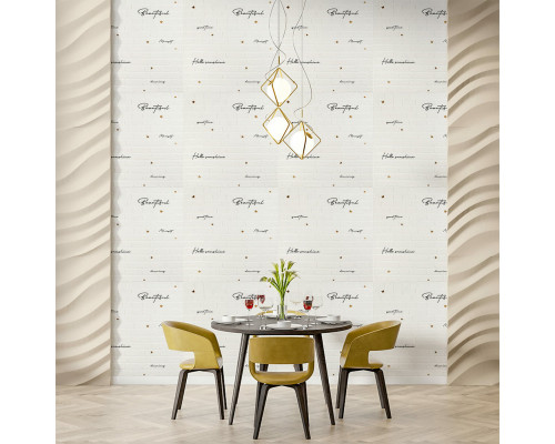 Панель стеновая 3D 700х700х4мм Надпись с золотом SW-00001979