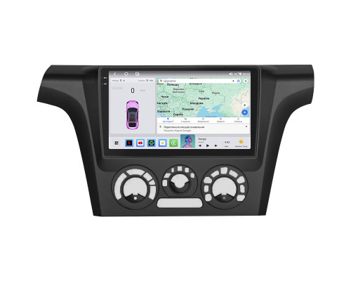 Штатная магнитола Lesko для Mitsubishi Outlander Left wheel 2003-2006 экран 9" 4/64 QLED CarPlay 4G Wi-Fi GPS 360 Prime