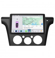 Штатная магнитола Lesko для Mitsubishi Outlander Right wheel 2003-2006 экран 10" 4/64 QLED CarPlay 4G Wi-Fi GPS 360 Prime