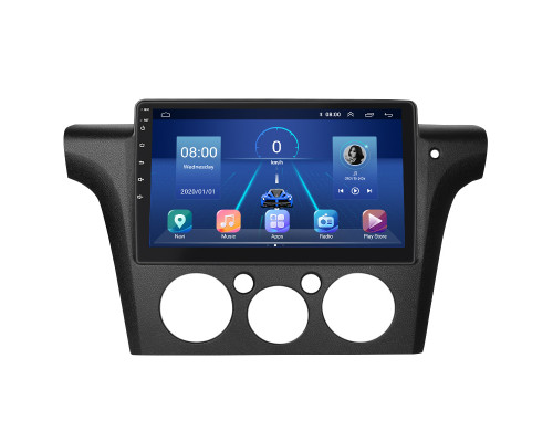 Штатная магнитола Lesko для Mitsubishi Outlander Right wheel 2003-2006 экран 10" 4/32Gb 4G Wi-Fi GPS Top