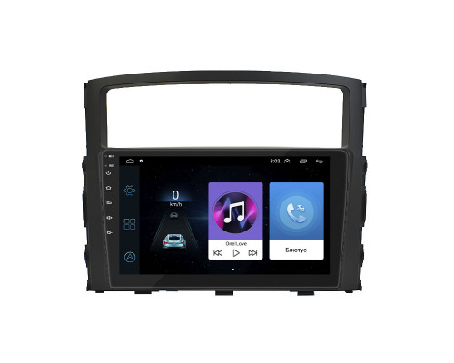 Штатная магнитола Lesko для Mitsubishi Pajero IV Рестайлинг 2 2014-н.в. экран 9" 1/16Gb Wi-Fi GPS Base