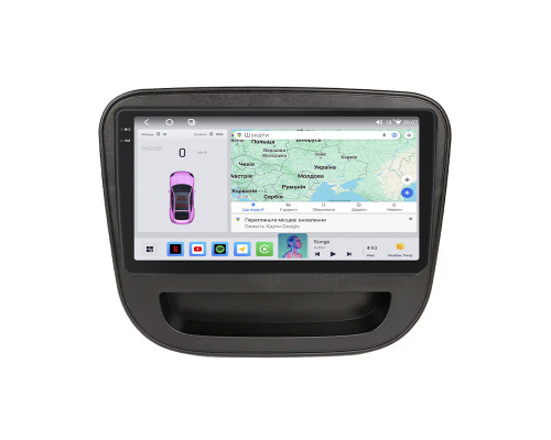 Штатная магнитола Lesko для Chevrolet Malibu IX Рестайлинг 2018-н.в. экран 9" 4/64 QLED CarPlay 4G Wi-Fi GPS 360 Prime