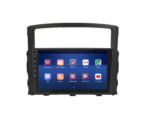 Штатная магнитола Lesko для Mitsubishi Pajero IV Рестайлинг 2 2014-н.в. экран 9" 4/32Gb 4G Wi-Fi GPS Top