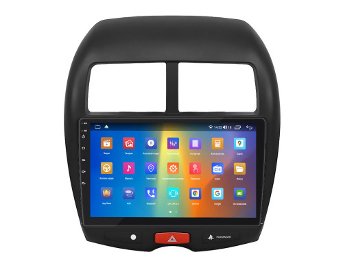 Штатная магнитола Lesko для Mitsubishi RVR III 2010-2012 экран 10" 2/32Gb CarPlay 4G Wi-Fi GPS Prime