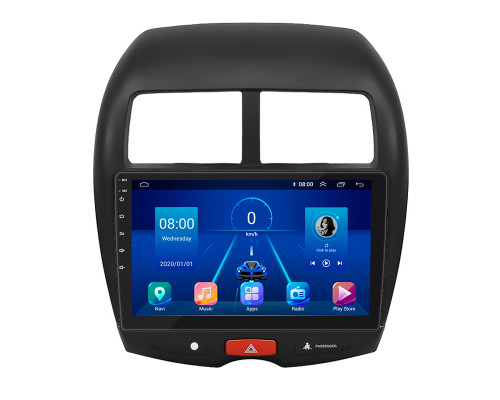 Штатная магнитола Lesko для Mitsubishi RVR III 2010-2012 экран 10" 4/64Gb 4G Wi-Fi GPS Top