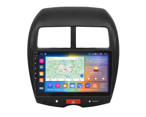 Штатная магнитола Lesko для Mitsubishi RVR III Рестайлинг 2012-2017 экран 10" 2/32Gb CarPlay 4G Wi-Fi GPS Prime