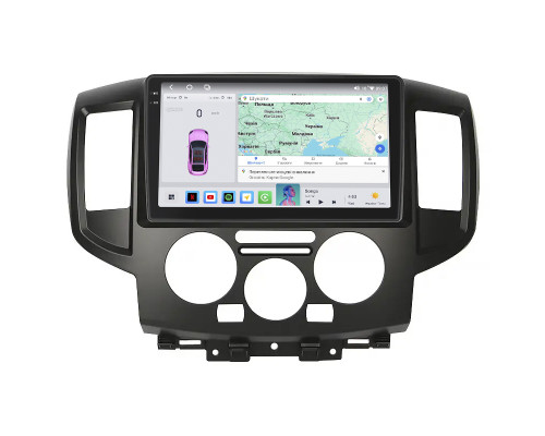 Штатная магнитола Lesko для Nissan NV200  2009-н.в. экран 9" 4/64 QLED CarPlay 4G Wi-Fi GPS 360 Prime