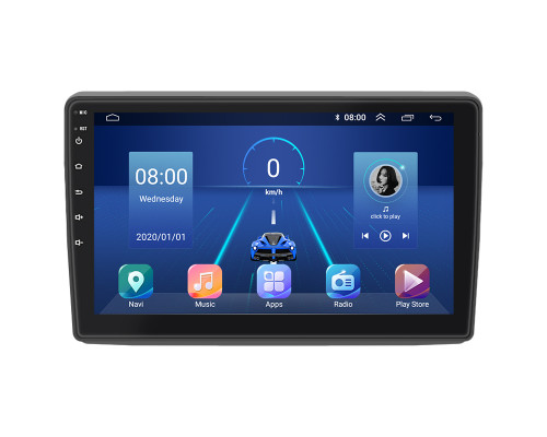 Штатная магнитола Lesko для Opel Vivaro A 2001-2006 экран 10" 4/32Gb 4G Wi-Fi GPS Top