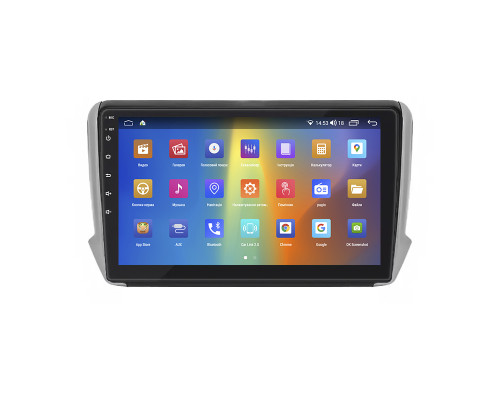 Штатная магнитола Lesko для Peugeot 2008 I 2013-2016 экран 10" 2/32Gb CarPlay 4G Wi-Fi GPS Prime