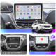 Штатная магнитола Lesko для Peugeot 2008 I 2013-2016 экран 10" 4/64 QLED CarPlay 4G Wi-Fi GPS 360 Prime