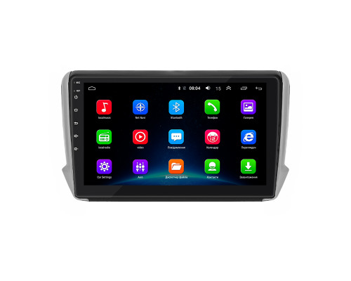 Штатная магнитола Lesko для Peugeot 2008 I Рестайлинг 2016-2019 экран 10" 2/32Gb Wi-Fi GPS Base