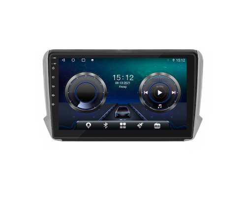 Штатная магнитола Lesko для Peugeot 2008 I Рестайлинг 2016-2019 экран 10" 4/32Gb 4G Wi-Fi GPS Top