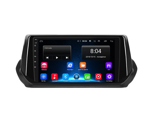 Штатная магнитола Lesko для Peugeot 2008 II 2019-н.в. экран 9" 2/32Gb Wi-Fi GPS Base