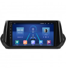 Штатная магнитола Lesko для Peugeot 2008 II 2019-н.в. экран 9" 4/64Gb 4G Wi-Fi GPS Top