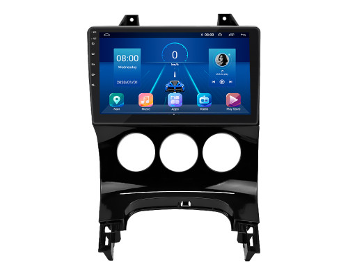 Штатная магнитола Lesko для Peugeot 3008 I 2009-2013 экран 9" 2/32Gb 4G Wi-Fi GPS Top