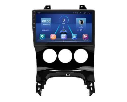 Штатная магнитола Lesko для Peugeot 3008 I 2009-2013 экран 9" 6/128Gb 4G Wi-Fi GPS Top