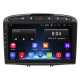 Штатная магнитола Lesko для Peugeot 308 I 2007-2011 экран 9" 2/32Gb Wi-Fi GPS Base