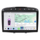 Штатная магнитола Lesko для Peugeot 308 I 2007-2011 экран 9" 4/64 QLED CarPlay 4G Wi-Fi GPS 360 Prime