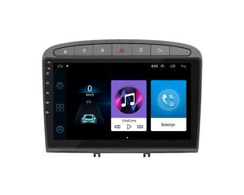 Штатная магнитола Lesko для Peugeot 308 I Рестайлинг 2011-2015 экран 9" 1/16Gb Wi-Fi GPS Base