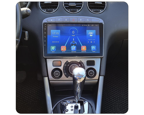 Штатная магнитола Lesko для Peugeot 308 I Рестайлинг 2011-2015 экран 9" 1/16Gb Wi-Fi GPS Base
