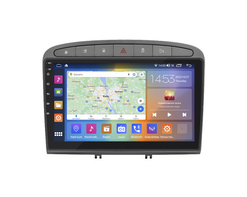 Штатная магнитола Lesko для Peugeot 308 I Рестайлинг 2011-2015 экран 9" 2/32Gb CarPlay 4G Wi-Fi GPS Prime