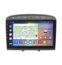 Штатная магнитола Lesko для Peugeot 308 I Рестайлинг 2011-2015 экран 9" 4/64Gb CarPlay 4G Wi-Fi GPS Prime