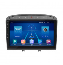 Штатная магнитола Lesko для Peugeot 308 I Рестайлинг 2011-2015 экран 9" 6/128Gb 4G Wi-Fi GPS Top