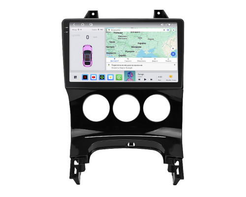 Штатная магнитола Lesko для Peugeot 5008 I 2009-2013 экран 9" 4/64 QLED CarPlay 4G Wi-Fi GPS 360 Prime