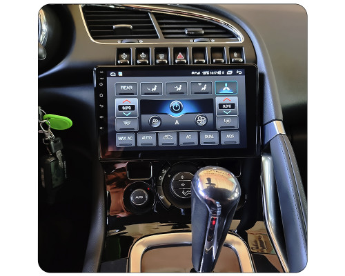 Штатная магнитола Lesko для Peugeot 5008 I Рестайлинг 2013-2016 экран 9" 4/64Gb 4G Wi-Fi GPS Top