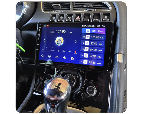 Штатная магнитола Lesko для Peugeot 5008 I Рестайлинг 2013-2016 экран 9" 6/128Gb 4G Wi-Fi GPS Top