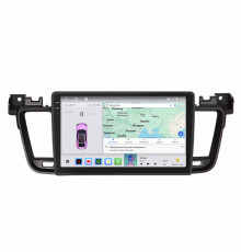 Штатная магнитола Lesko для Peugeot 508 I 2011-2014 экран 9" 4/64 QLED CarPlay 4G Wi-Fi GPS 360 Prime