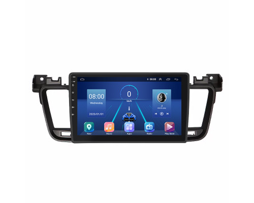 Штатная магнитола Lesko для Peugeot 508 I 2011-2014 экран 9" 6/128Gb 4G Wi-Fi GPS Top