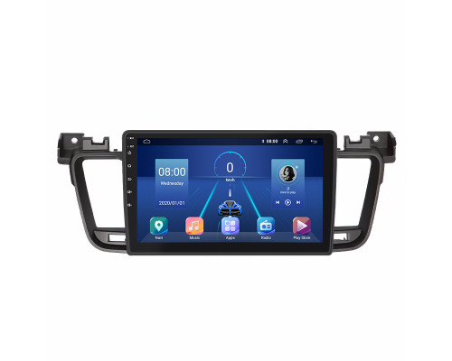 Штатная магнитола Lesko для Peugeot 508 I Рестайлинг 2014-2018 экран 9" 4/32Gb 4G Wi-Fi GPS Top