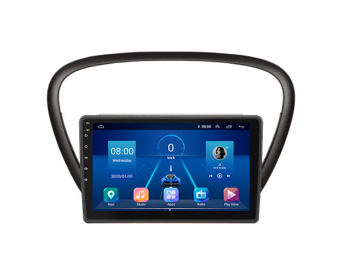 Штатная магнитола Lesko для Peugeot 607 I Рестайлинг 2004-2010 экран 9" 4/32Gb 4G Wi-Fi GPS Top
