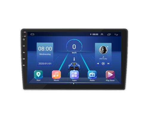 Штатная магнитола Lesko для Peugeot Expert II Рестайлинг 2012-2016 экран 9" 6/128Gb 4G Wi-Fi GPS Top