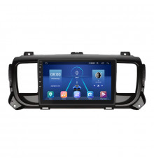 Штатная магнитола Lesko для Peugeot Traveller I 2016-н.в. экран 9" 4/32Gb 4G Wi-Fi GPS Top