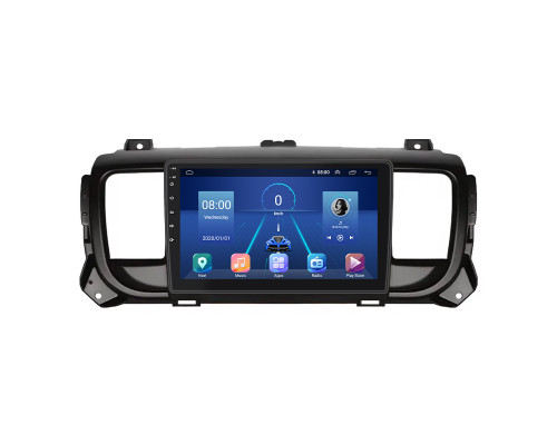 Штатная магнитола Lesko для Peugeot Traveller I 2016-н.в. экран 9" 4/32Gb 4G Wi-Fi GPS Top