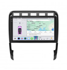 Штатная магнитола Lesko для Porsche Cayenne I (955) 2002-2007 экран 9" 4/64 QLED CarPlay 4G Wi-Fi GPS 360 Prime