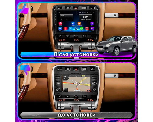 Штатная магнитола Lesko для Porsche Cayenne I Рестайлинг (957) 2007-2010 экран 9" 2/32Gb Wi-Fi GPS Base