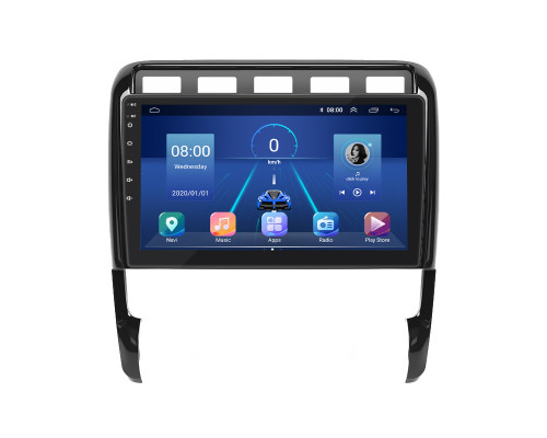 Штатная магнитола Lesko для Porsche Cayenne I Рестайлинг (957) 2007-2010 экран 9" 4/32Gb 4G Wi-Fi GPS Top