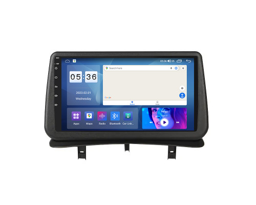 Штатная магнитола Lesko для Renault Clio III 2005-2009 экран 9" 2/32Gb CarPlay 4G Wi-Fi GPS Prime