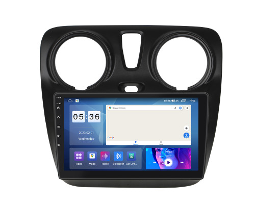 Штатная магнитола Lesko для Renault Dokker I 2012-2021 экран 9" 4/64Gb CarPlay 4G Wi-Fi GPS Prime