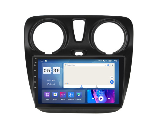 Штатная магнитола Lesko для Renault Lodgy  2012-2022 экран 9" 4/64Gb CarPlay 4G Wi-Fi GPS Prime