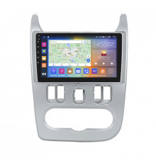 Штатная магнитола Lesko для Renault Logan I Рестайлинг 2009-2015 экран 9" 4/64Gb CarPlay 4G Wi-Fi GPS Prime