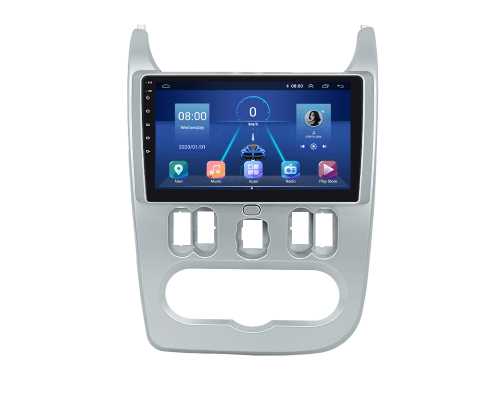 Штатная магнитола Lesko для Renault Logan I Рестайлинг 2009-2015 экран 9" 6/128Gb 4G Wi-Fi GPS Top