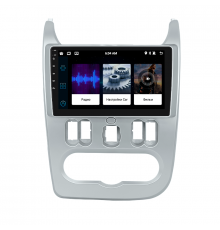 Штатная магнитола Lesko для Renault Sandero I 2009-2014 экран 9" 1/16Gb Wi-Fi GPS Base