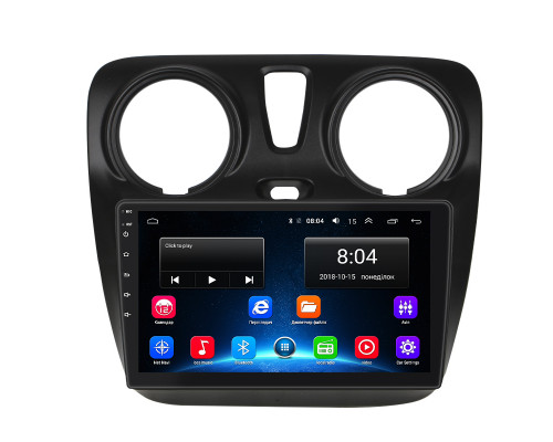 Штатная магнитола Lesko для Renault Sandero II ver 3 2013-2018 экран 9" 2/32Gb Wi-Fi GPS Base