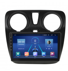 Штатная магнитола Lesko для Renault Sandero II Рестайлинг ver 3 2018-н.в экран 9" 6/128Gb 4G Wi-Fi GPS Top