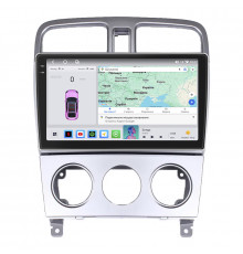 Штатная магнитола Lesko для Subaru Forester II 2002-2005 экран 9" 4/64 QLED CarPlay 4G Wi-Fi GPS 360 Prime