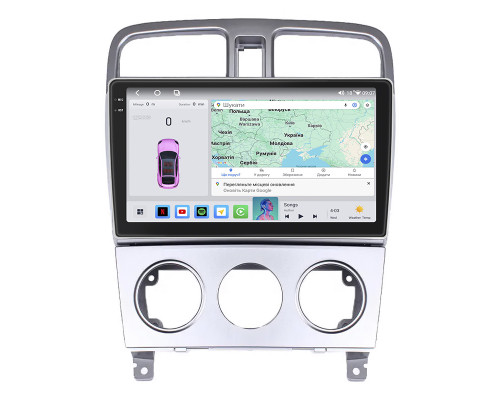 Штатная магнитола Lesko для Subaru Forester II 2002-2005 экран 9" 4/64 QLED CarPlay 4G Wi-Fi GPS 360 Prime